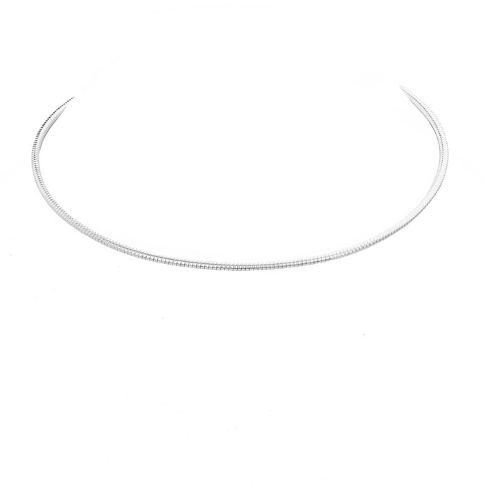 16" Collar Necklace with 4" Extender Chain (Sterling Silvertone)