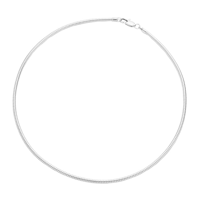 16" Collar Necklace with 4" Extender Chain (Sterling Silvertone)