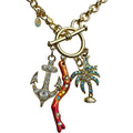 Anchors Away Toggle Necklace (Goldtone)