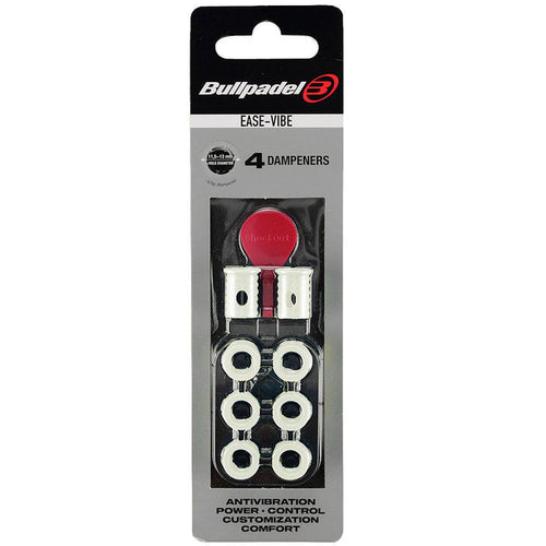 Antivibrateurs Bullpadel Ease Vibe x4 Blanc - Esprit Padel Shop