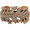 Autumn Breeze Leaf Cuff Bracelet (Copper Ox)