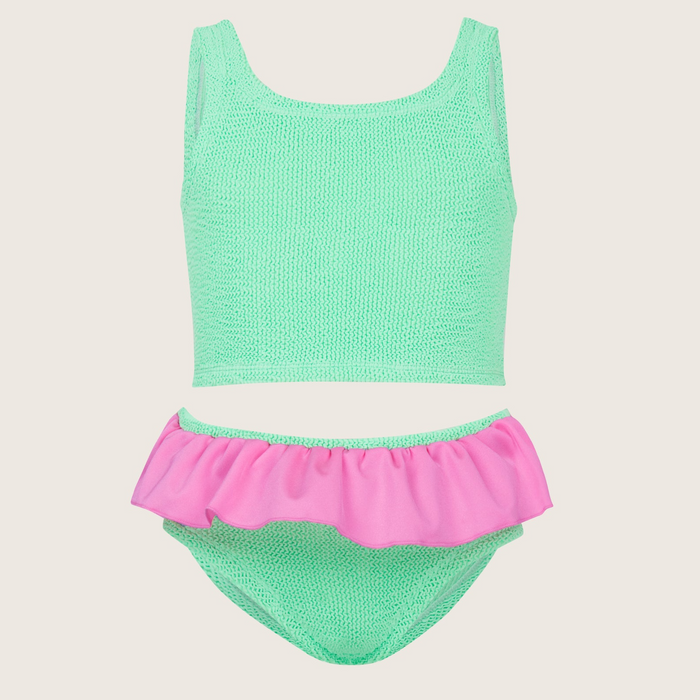 Baby Duo Olive Bikini - Lime/Pink
