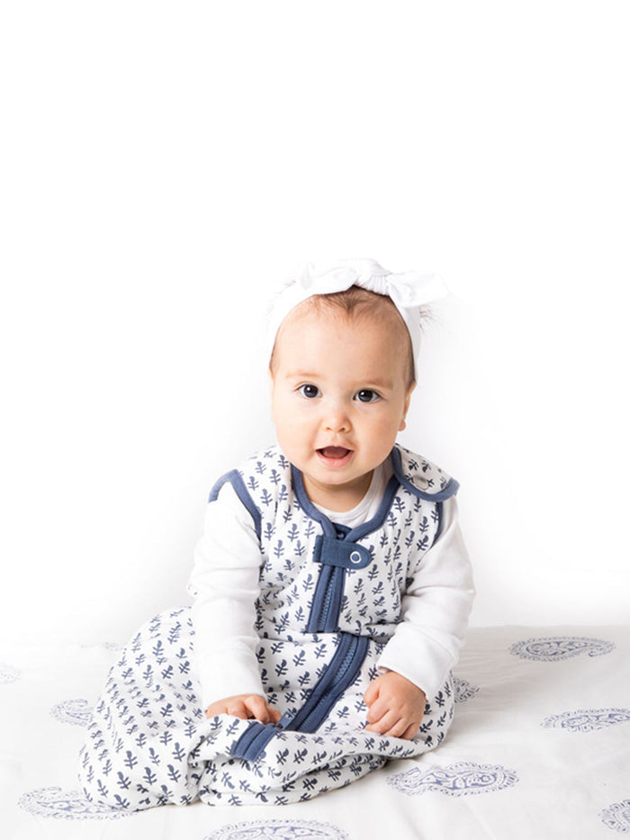 Baby Sleeping Bag Fort Blue Print - TOG 2.2 (Quilted)