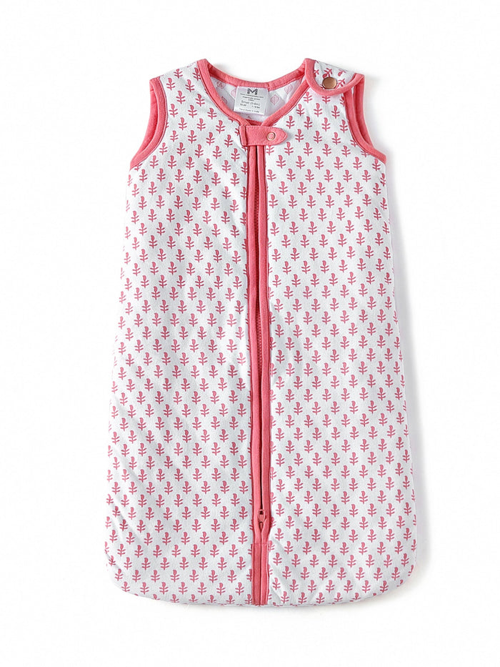 Baby Sleeping Bag Pink City Print - TOG 2.2 (Quilted)