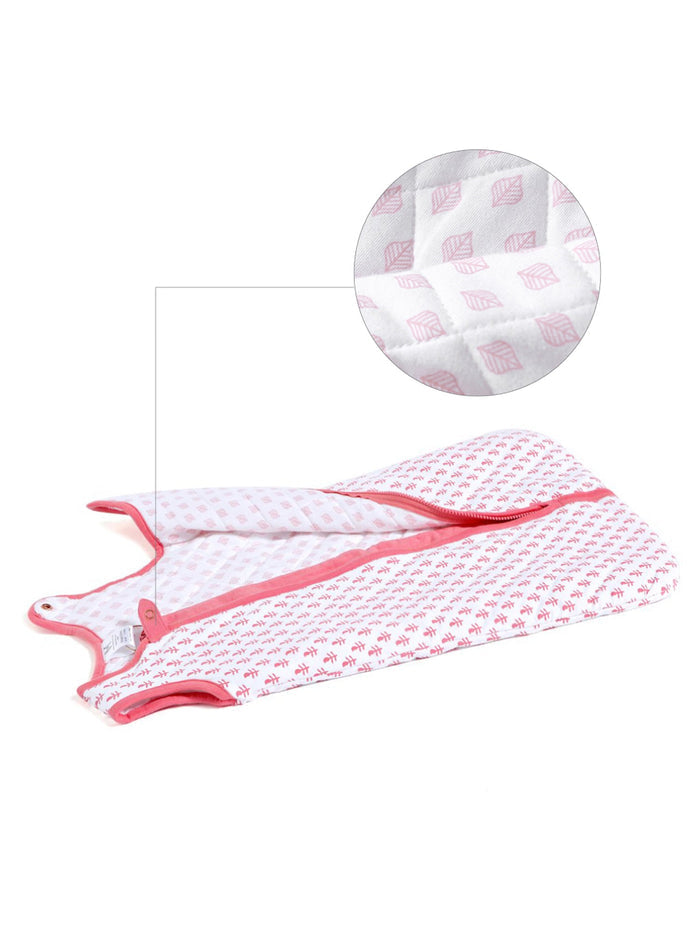 Baby Sleeping Bag Pink City Print - TOG 2.2 (Quilted)