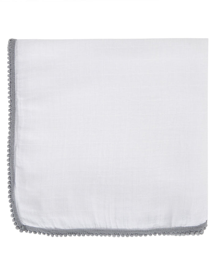 Bamboo Pom Pom Baby Swaddle
