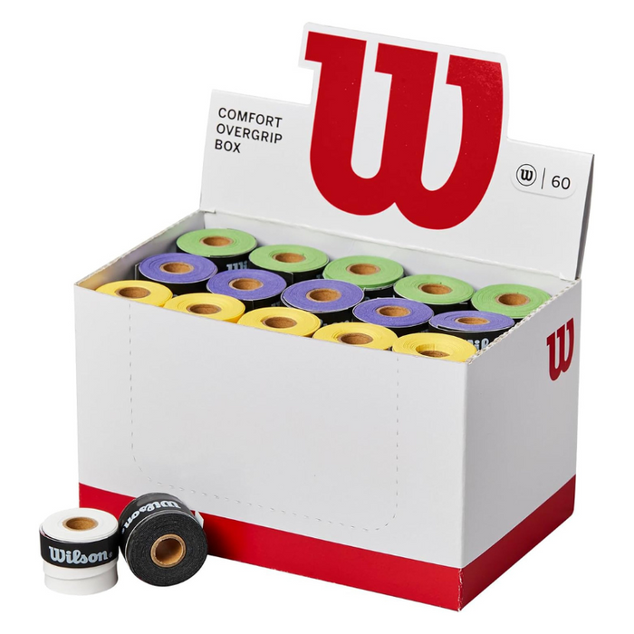 Boîte de surgrips Wilson Overgrip Comfort Couleurs x60 Fermé - Esprit Padel Shop