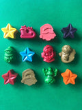 Box of 10 Christmas Crayons