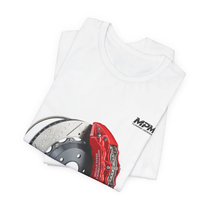 Brake Caliper Graphic Tee — Motorsport Disc Brake T-Shirt | MPM Tuning Design