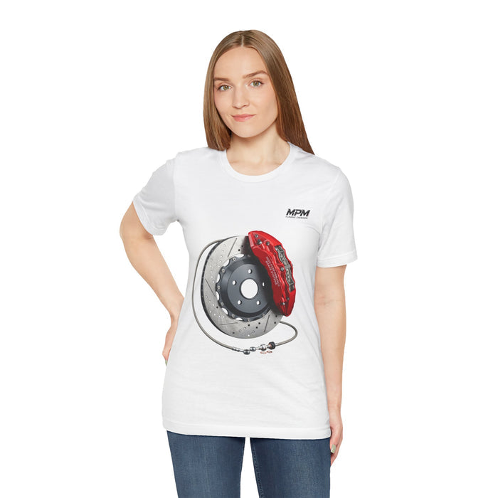 Brake Caliper Graphic Tee — Motorsport Disc Brake T-Shirt | MPM Tuning Design