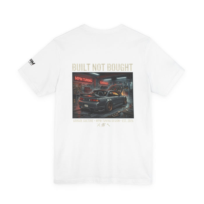 Built Not Bought Oversized Heavyweight JDM Garage T-Shirt | MPM Tuning Design