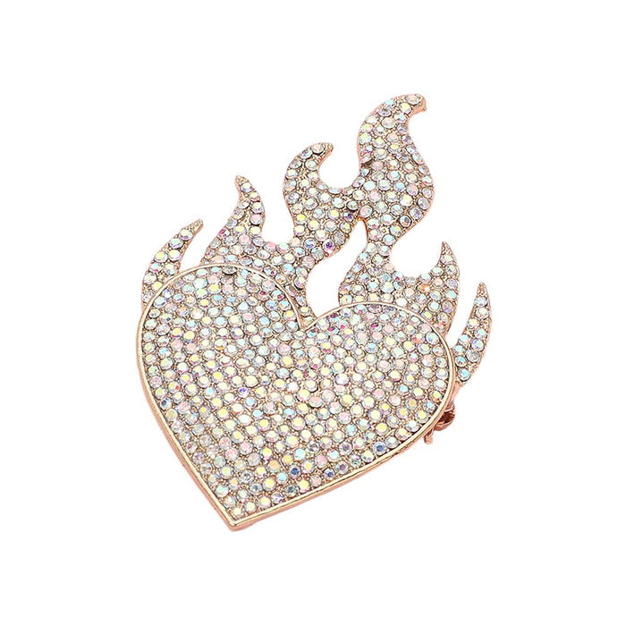 Burning Love Pin (Goldtone)