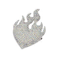 Burning Love Pin (Silvertone)