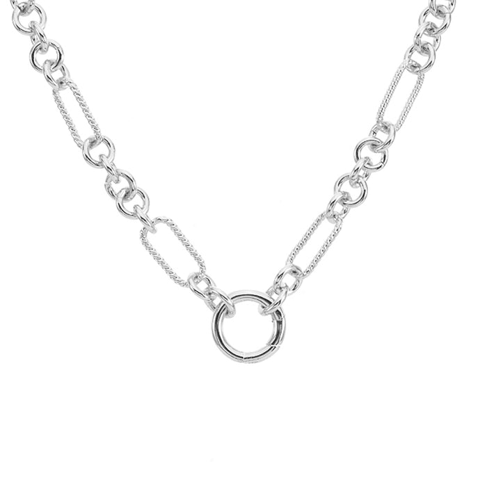 Capri Add A Charm Necklace (Sterling Silvertone)