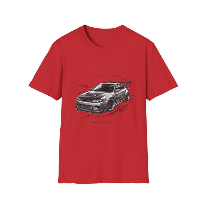 Car Drift T-Shirt — Black Sports Coupe Illustration Tee | MPM Tuning Design