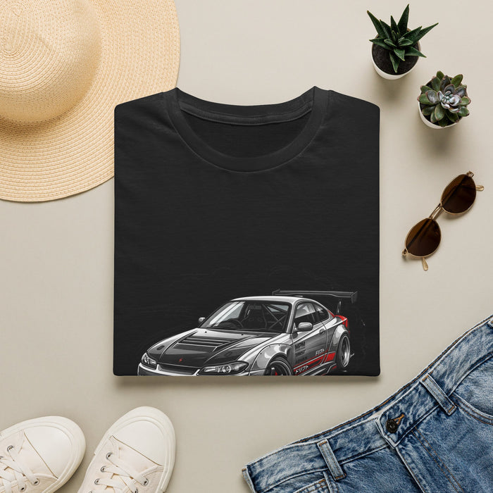 Car Drift T-Shirt — Black Sports Coupe Illustration Tee | MPM Tuning Design