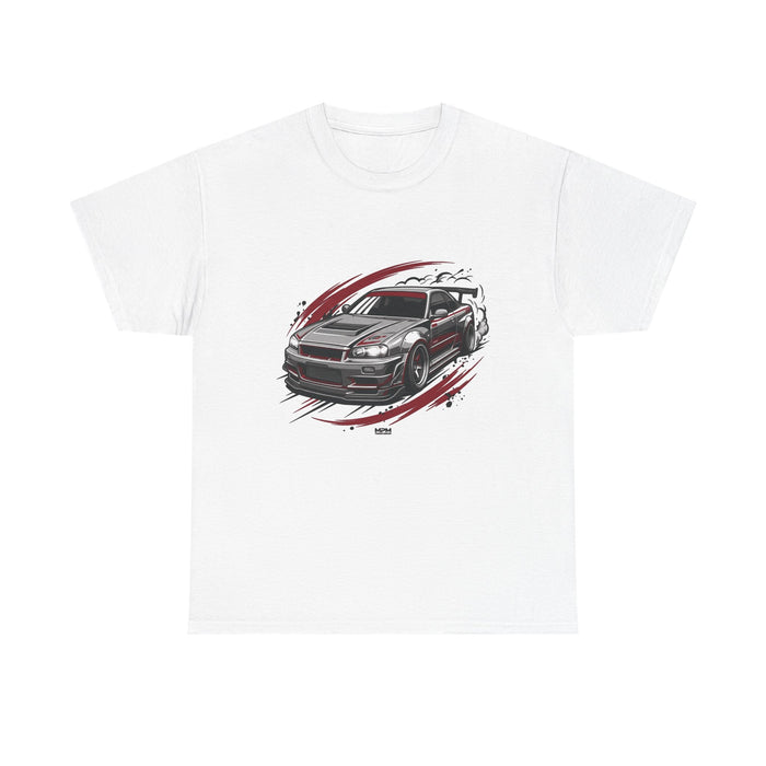 Car Graphic T-Shirt — Sporty Muscle Car JDM Illustration Heavy Cotton Tee | MPM Tuning Design