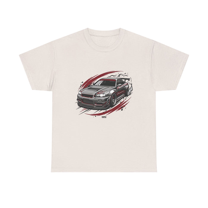 Car Graphic T-Shirt — Sporty Muscle Car JDM Illustration Heavy Cotton Tee | MPM Tuning Design
