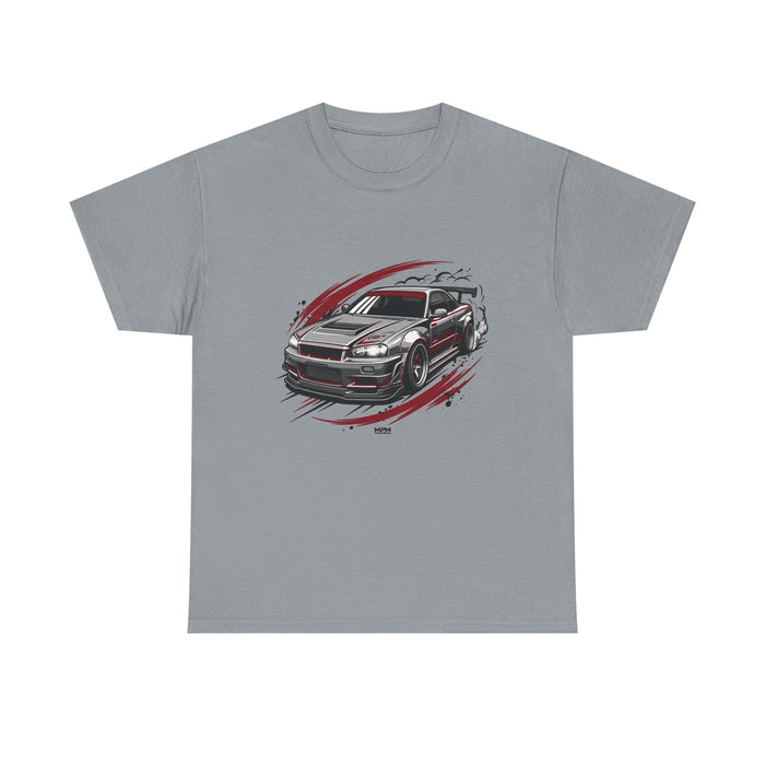 Car Graphic T-Shirt — Sporty Muscle Car JDM Illustration Heavy Cotton Tee | MPM Tuning Design