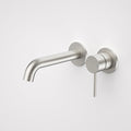 Caroma Liano II 175mm Wall Basin/Bath Mixer Set Brushed Nickel - The Blue Space