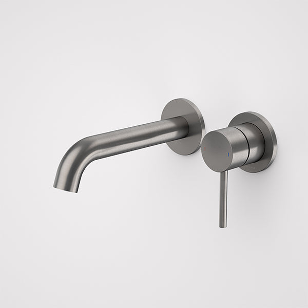 Caroma Liano II 175mm Wall Basin/Bath Mixer Set Gunmetal - The Blue Space
