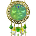 Celtic Knot Sweetheart 88mm Seaview Moon Wind Chime (Goldtone/Mystic Green)