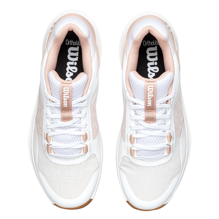 Chaussures de padel Femme Wilson Hurakn Pro V2 Blanc/Rose- Esprit Padel Shop