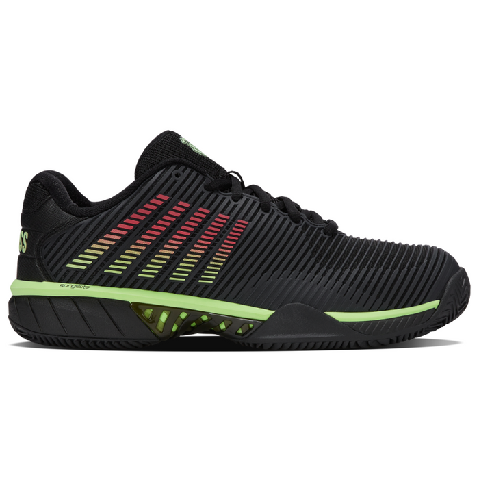 Chaussures de padel Homme K-Swiss Hypercourt Express 2 Clay Noir/Vert - Esprit Padel Shop