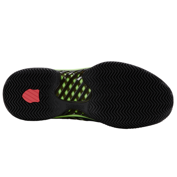 Chaussures de padel Homme K-Swiss Hypercourt Express 2 Clay Noir/Vert - Esprit Padel Shop