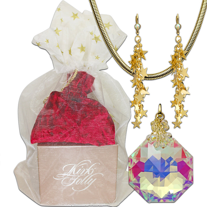 Christmas In July Queen's Diamond 7pc Treasure Bag (Goldtone)