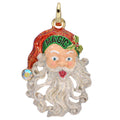 Christmas Magic Santa Open Ring Charm (Goldtone)