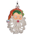Christmas Magic Santa Open Ring Charm (Sterling Silvertone)