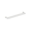Clark Round Double Towel Rail  600mm - Brushed Nickel | The Blue Space