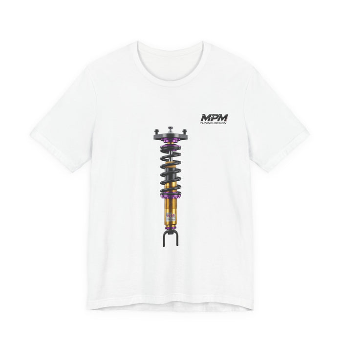 Coilover Shock Graphic Tee — Suspension Tuning T-Shirt | MPM Tuning Design