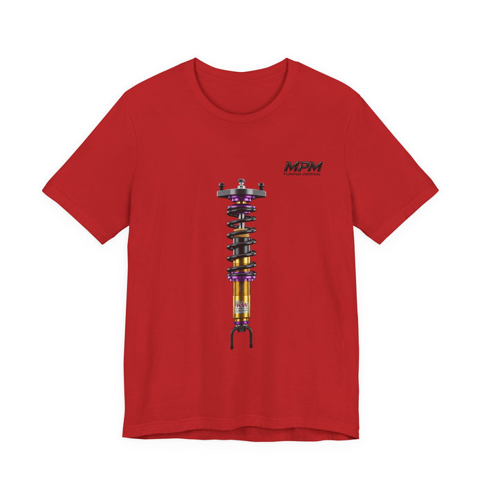 Coilover Shock Graphic Tee — Suspension Tuning T-Shirt | MPM Tuning Design