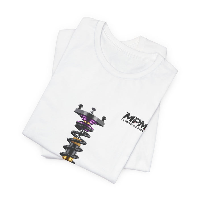 Coilover Shock Graphic Tee — Suspension Tuning T-Shirt | MPM Tuning Design