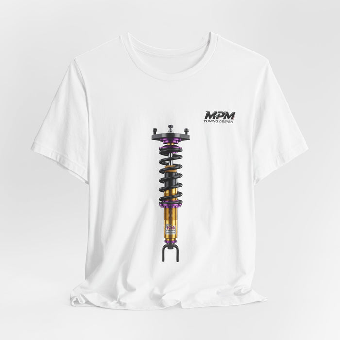 Coilover Shock Graphic Tee — Suspension Tuning T-Shirt | MPM Tuning Design