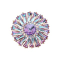 Cosmic Swirl Brooch (Goldtone/Vitrial)