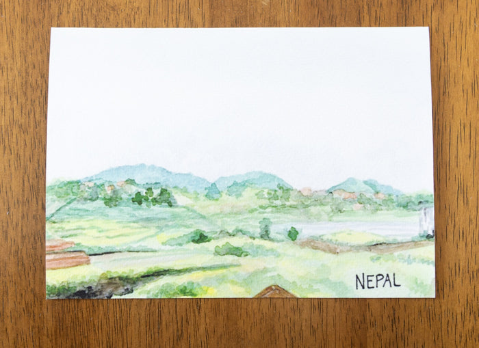 Country Watercolor Cards