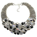 Couture Queen Of The Night Collier Necklace (Silvertone/Black)