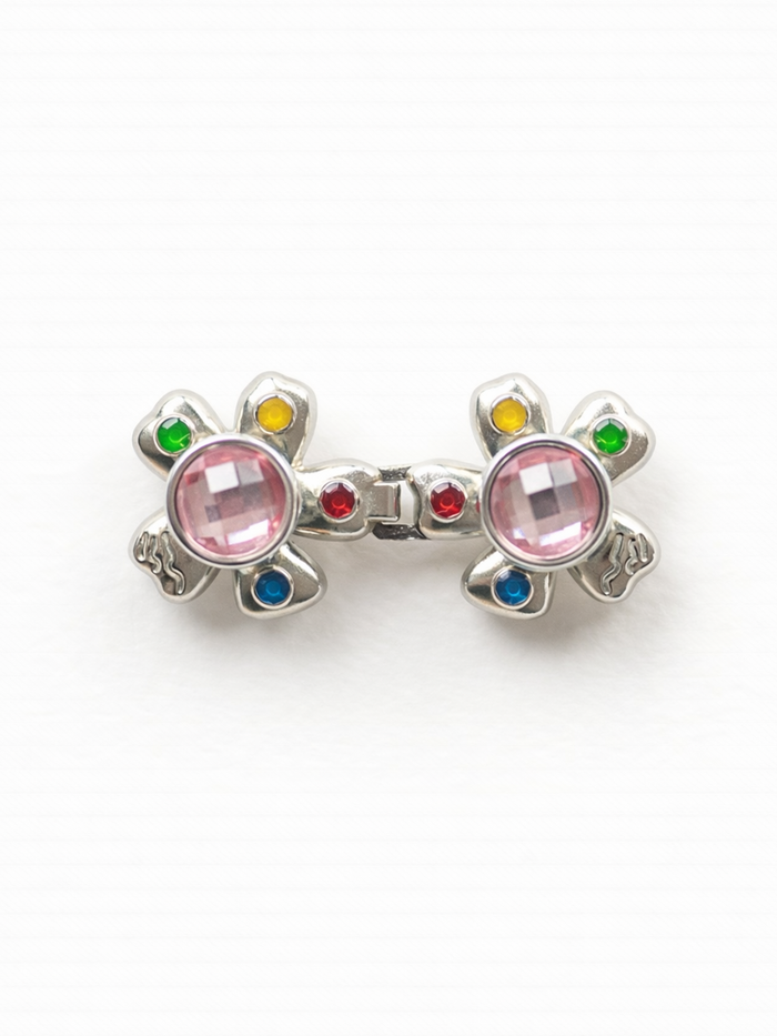 Crystal Bloom Waist Pin Adjuster - Jeans Tightener