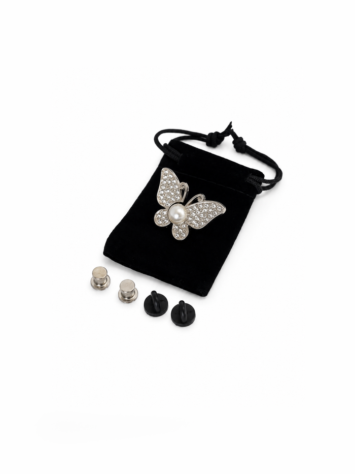 Crystal Butterfly Waist Pin Adjuster - Jeans Tightener