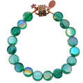 Crystal Fantasia Magnetic Bracelet (Copper Ox/Azure/Size 7)