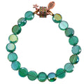 Crystal Fantasia Magnetic Bracelet (Copper Ox/Azure/Size 8)