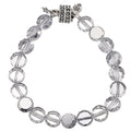 Crystal Fantasia Magnetic Bracelet (Silver Ox/Silver Storm/Size 8)