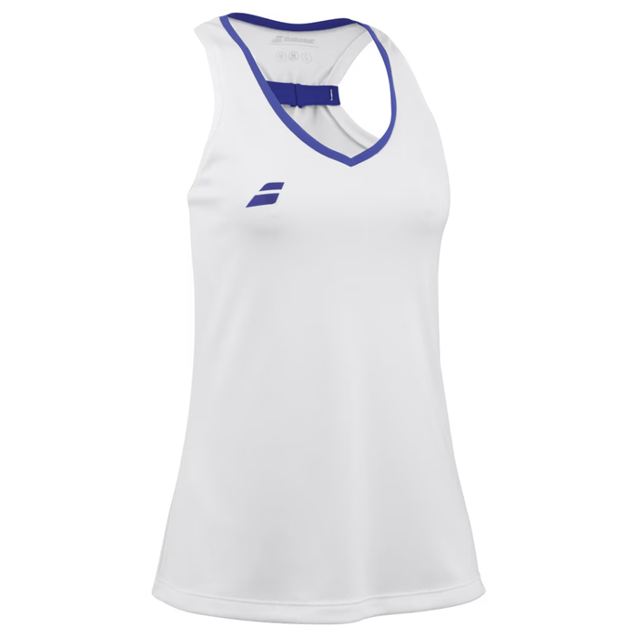 Débardeur Babolat Play Tank Top Blanc Femme - Esprit Padel Shop
