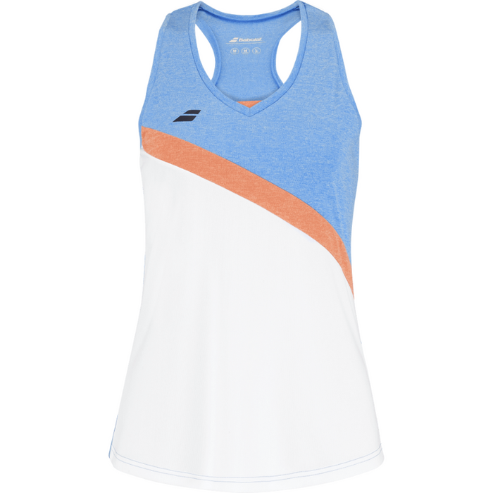 Débardeur Babolat Play Tank Top Blanc Junior Girl 2025 - Esprit Padel Shop