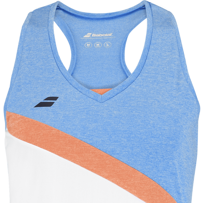 Débardeur Babolat Play Tank Top Blanc Junior Girl 2025 - Esprit Padel Shop