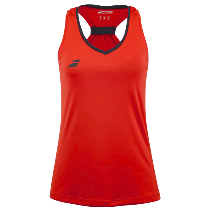 Débardeur Babolat Play Tank Top Rouge Femme Dos - Esprit Padel Shop