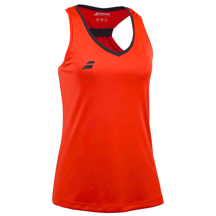 Débardeur Babolat Play Tank Top Rouge Femme Dos - Esprit Padel Shop